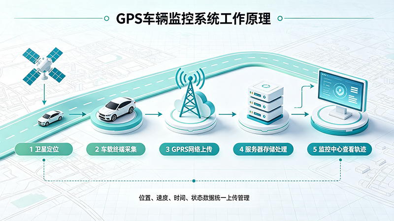 车载 GPS 管理监控系统工作原理