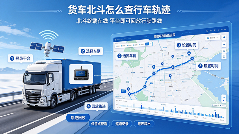 货车北斗怎么查行车轨迹