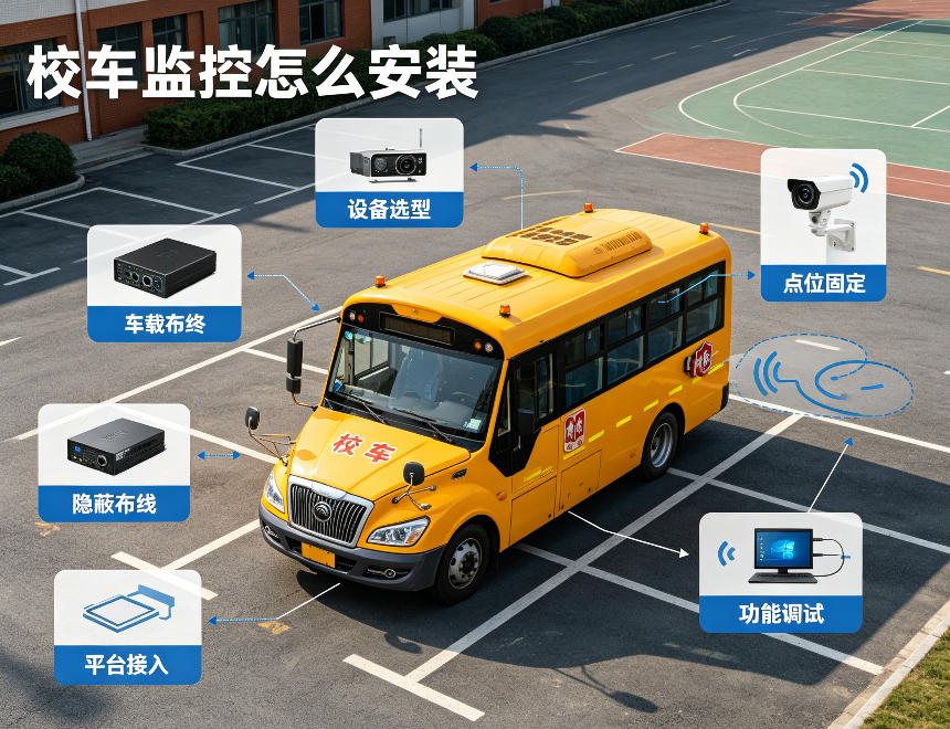 校车监控怎么安装