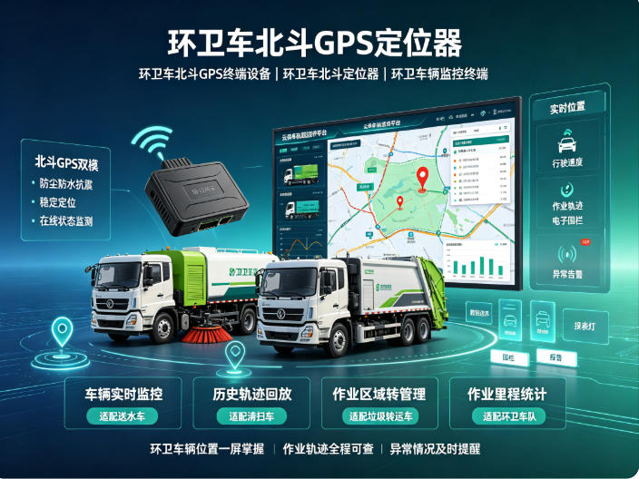 环卫车北斗 gps 定位器